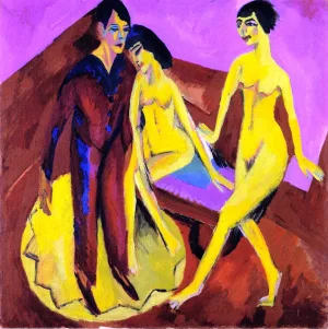 Dancing School by Ernst Ludwig Kirchner Oil Painting