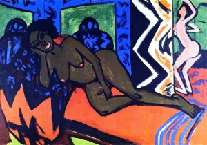 Milly Asleep by Ernst Ludwig Kirchner Oil Painting