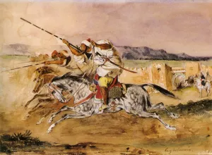 Arab Fantasia by Eugene Delacroix Oil Painting