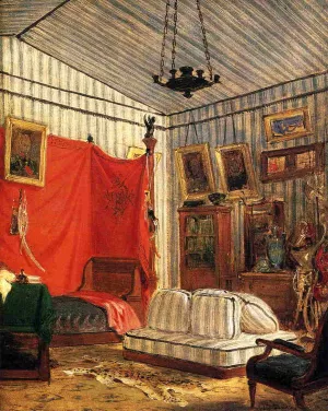 Count de Mornay's Apartment by Eugene Delacroix Oil Painting