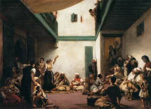 Jewish Wedding in Morocco by Eugene Delacroix Oil Painting