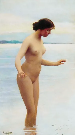 In the Water by Eugene De Blaas Oil Painting