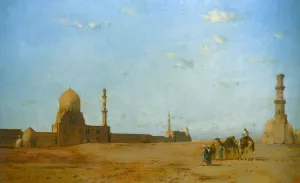 Les Tombeaux des Califes au Caire by Eugene Fromentin Oil Painting