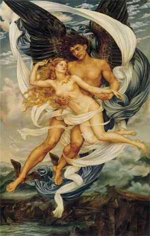 Boreas and Orietyia by Evelyn De Morgan Oil Painting