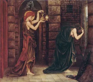 Hope in the Prison of Despair by Evelyn De Morgan Oil Painting