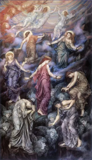 Kingdom of Heaven by Evelyn De Morgan Oil Painting