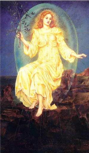 Lux in Tenebris by Evelyn De Morgan Oil Painting
