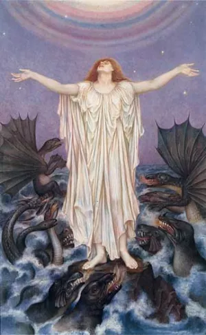 S.O.S. by Evelyn De Morgan Oil Painting