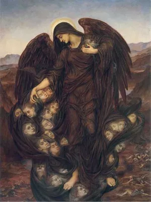 The Field of the Slain by Evelyn De Morgan Oil Painting