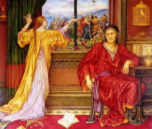 The Gilded Cage by Evelyn De Morgan Oil Painting