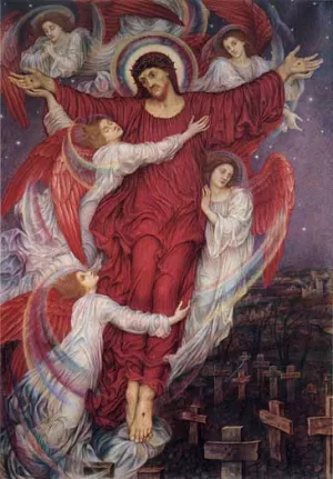 The Red Cross by Evelyn De Morgan Oil Painting