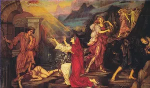 The Valley of Shadows by Evelyn De Morgan Oil Painting
