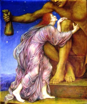 The Worship of Mammon by Evelyn De Morgan Oil Painting