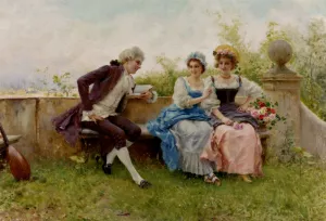 The Poem by Federico Andreotti Oil Painting