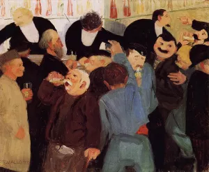 The Bistro Oil painting by Felix Vallotton