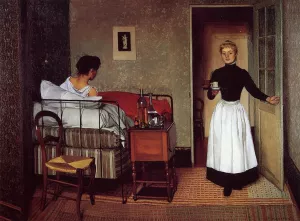 The Sick Girl by Felix Vallotton Oil Painting