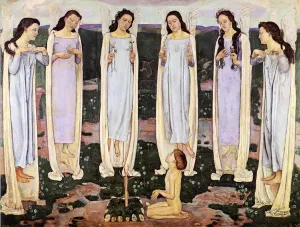 Adoration III Oil painting by Ferdinand Hodler