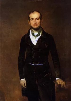 Portrait of Count Zech-Burkersroda by Ferdinand Von Rayski Oil Painting