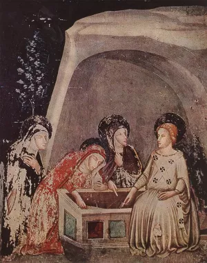 Three Women at the Tomb by Ferrer Bassa Oil Painting
