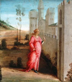 Esther at the Palace Gate by Filippino Lippi Oil Painting