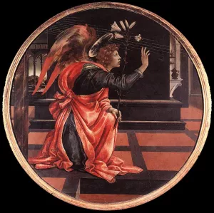 Gabriel from the Annunciation by Filippino Lippi Oil Painting