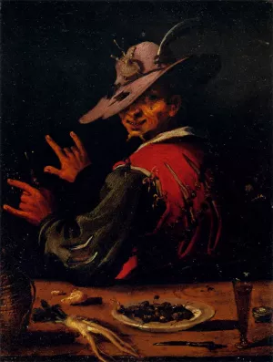 Seller of Snails by Filippo Napoletano Oil Painting