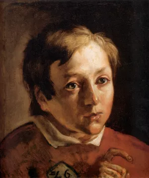 Head of a Page Boy by Ford Madox Brown Oil Painting