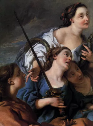 An Allegory of Time Unveiling Truth Detail by Francois De Troy Oil Painting