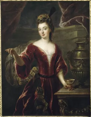 Mademoiselle de Nantes en Cleopatre by Francois De Troy Oil Painting