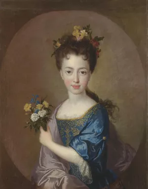Portrait ofÊLouisa Maria Stuart by Francois De Troy Oil Painting