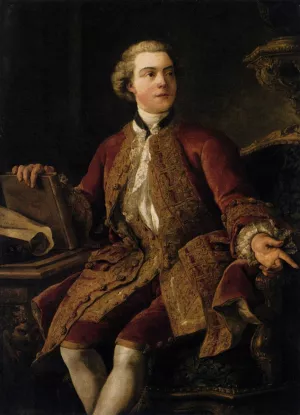 Portrait of the Marquis of Marigny by Francois De Troy Oil Painting