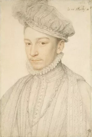 Portrait of Charles IX by Francois Clouet Oil Painting