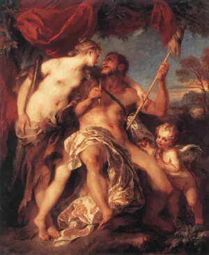 Hercules and Omphale by Francois Lemoyne Oil Painting