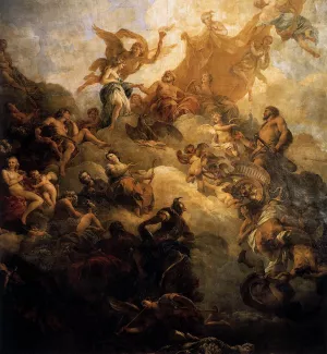 The Apotheosis of Hercules by Francois Lemoyne Oil Painting