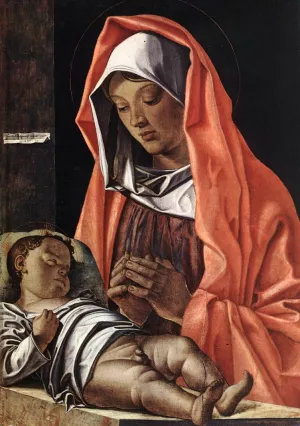 Virgin with Child by Francesco Bonsignori Oil Painting