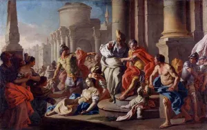 The Death of Virginia by Francesco De Mura Oil Painting