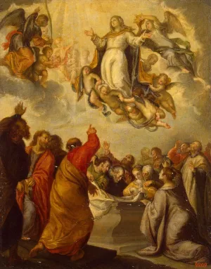 Assumption of the Virgin by Francisco Camilo Oil Painting