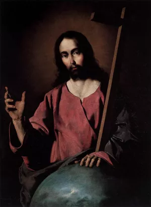 Christ Blessing by Francisco De Zurbaran Oil Painting