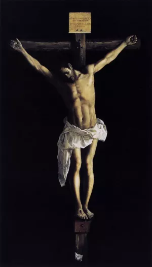 Christ on the Cross by Francisco De Zurbaran Oil Painting