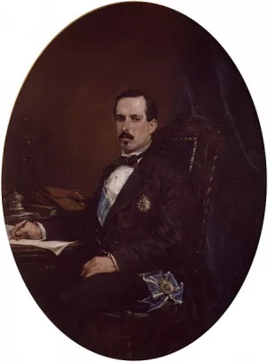 Retrato de Zorrilla by Francisco Domingo Marques Oil Painting