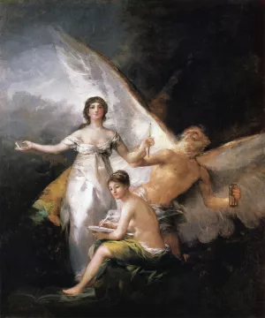 Allegory on the Adaption of the Constitution of 1812 by Francisco Goya Oil Painting