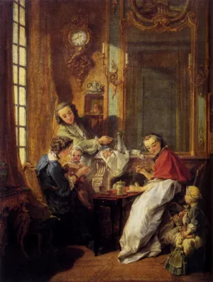 Morning Coffee by Francois Boucher Oil Painting