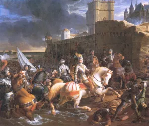 The Siege of Calais by Francois-Edouard Picot Oil Painting