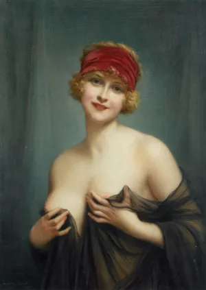 Jeune Femme en Deshabille by Francois Martin-Kavel Oil Painting