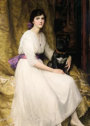 Portrait of the Artist's Niece, Dorothy by Frank Dicksee Oil Painting