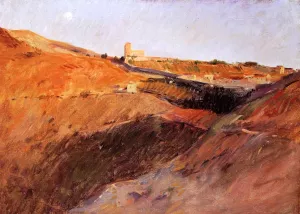 Tuscan Hills by Frank Duveneck Oil Painting