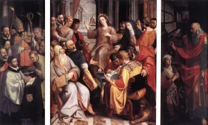 Jesus among the Doctors by Frans Francken I Oil Painting