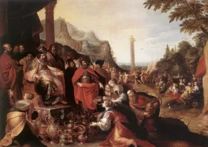 Worship of the Golden Calf by Frans Francken II Oil Painting