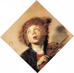 Boy Playing a Violin by Frans Hals Oil Painting