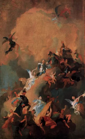 Apotheosis of a Hungarian Saint by Franz Anton Maulbertsch Oil Painting